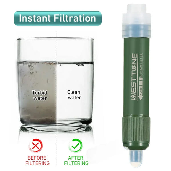 HydraGuard™ Outdoor Water Purification Straw