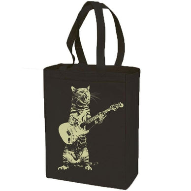 Eco-Friendly Cotton Bag - Cat Playing Guitar